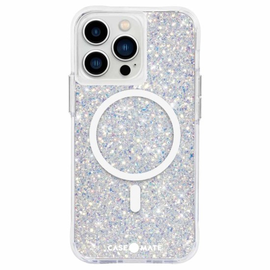 Husa Case Mate MagSafe Twinkle stardust Apple iPhone 13 Pro, transparent/spatial (Case Mate, iPhone 13 Pro) by www.silkase.ro Husa Case Mate MagSafe Twinkle stardust Apple iPhone 13 Pro, transparent/spatial (iPhone 13 Pro, CM046680) by www.silkase.ro